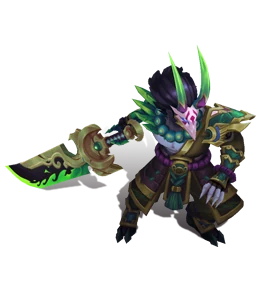 Blood Moon Tryndamere Emerald chroma
