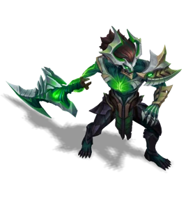 Visions of the Fallen Tryndamere Emerald chroma