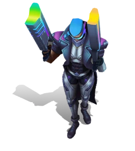 Demacia Vice Lucian Neon Noir chroma