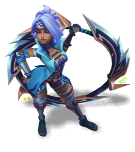 Shockblade Qiyana Aquamarine chroma