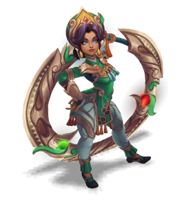 Lunar Empress Qiyana Emerald chroma