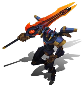 Mecha Aatrox Obsidian chroma