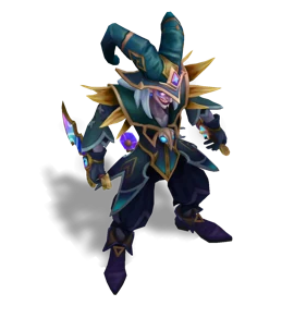 Arcanist Shaco Aquamarine chroma