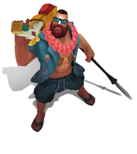 Pool Party Gangplank Obsidian chroma