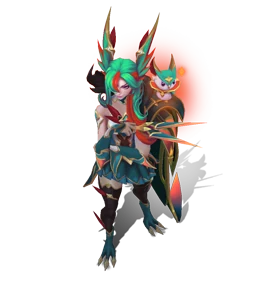Star Guardian Xayah Turquoise chroma