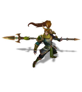 Warring Kingdoms Xin Zhao Peridot chroma