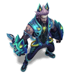 Battle Wolf Sylas Turquoise chroma
