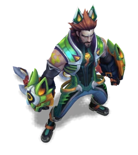 Battle Wolf Sylas Emerald chroma