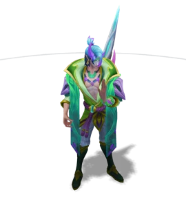 Spirit Blossom Aphelios Emerald chroma