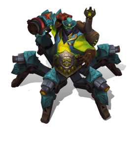 High Noon Urgot Turquoise chroma