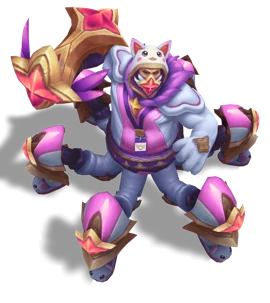 Pajama Guardian Cosplay Urgot Rose Quartz chroma