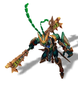 Mecha Kingdoms Wukong Emerald chroma