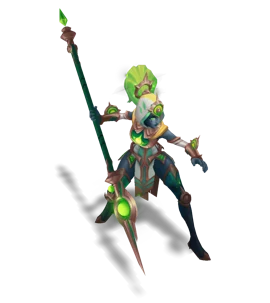 Cosmic Huntress Nidalee Emerald chroma