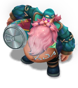Music Fan Gragas Turquoise chroma
