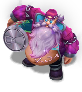 Music Fan Gragas Rose Quartz chroma