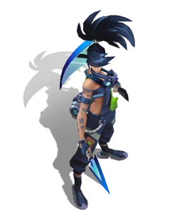 True Damage Akali Sapphire chroma