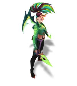 K/DA ALL OUT Akali Peridot chroma