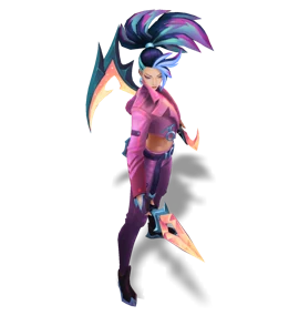 K/DA ALL OUT Akali Rose Quartz chroma