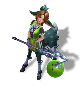 Bowling League Lillia Emerald chroma