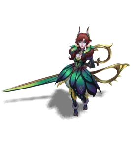 Faerie Court Gwen Emerald chroma