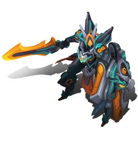Mecha Kingdoms Leona Turquoise chroma