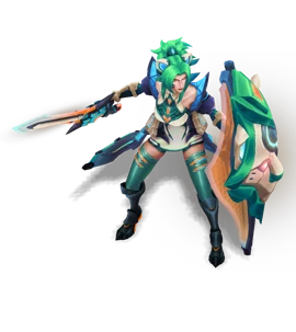 Battle Lion Leona Turquoise chroma