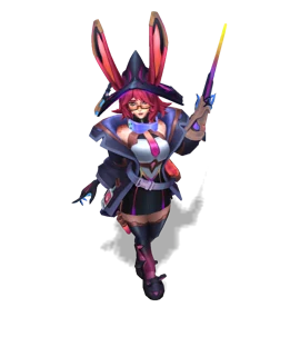 Battle Bunny Aurora Obsidian chroma