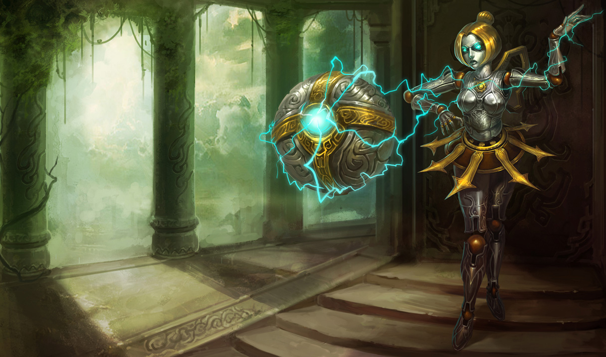 Orianna chinese client art, League of Legends splash